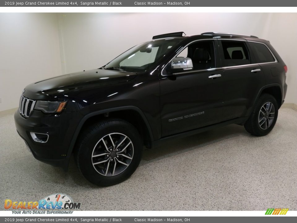 2019 Jeep Grand Cherokee Limited 4x4 Sangria Metallic / Black Photo #3