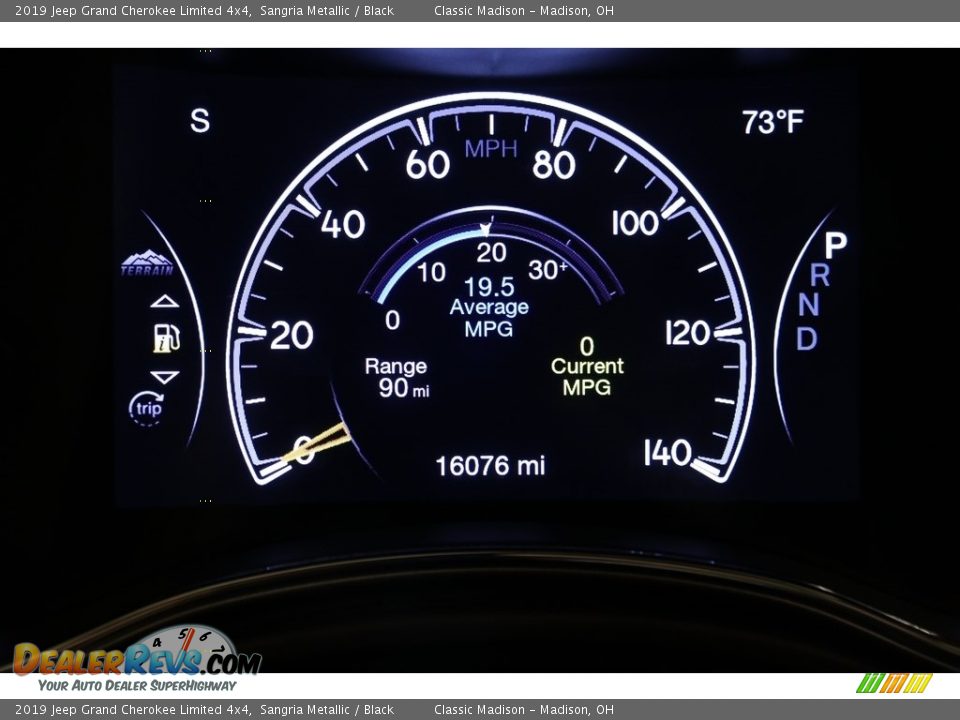 2019 Jeep Grand Cherokee Limited 4x4 Sangria Metallic / Black Photo #7