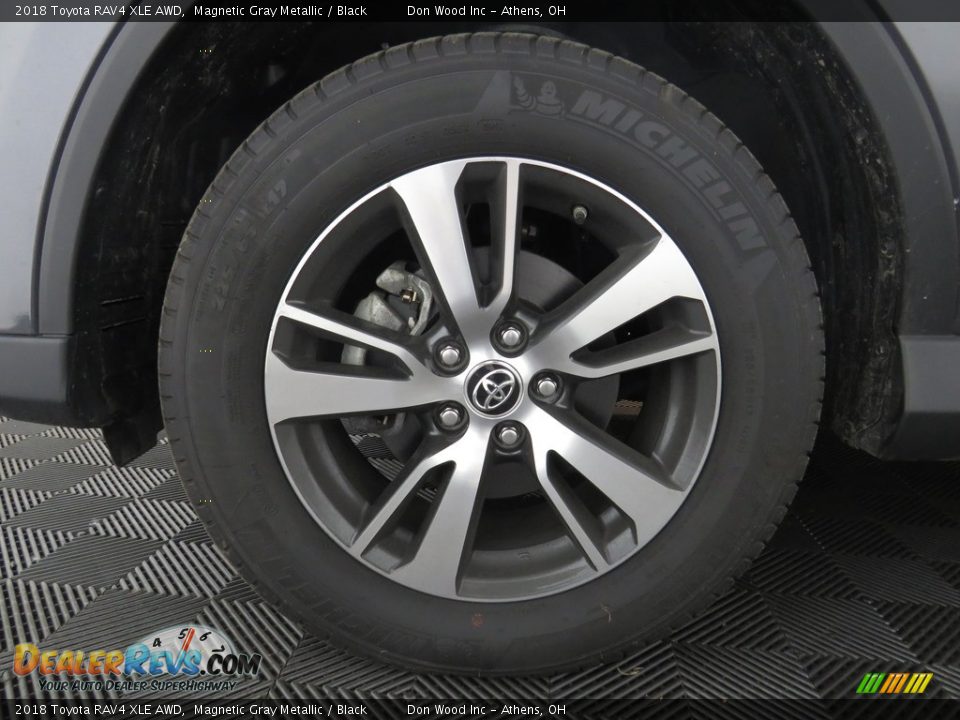 2018 Toyota RAV4 XLE AWD Magnetic Gray Metallic / Black Photo #20