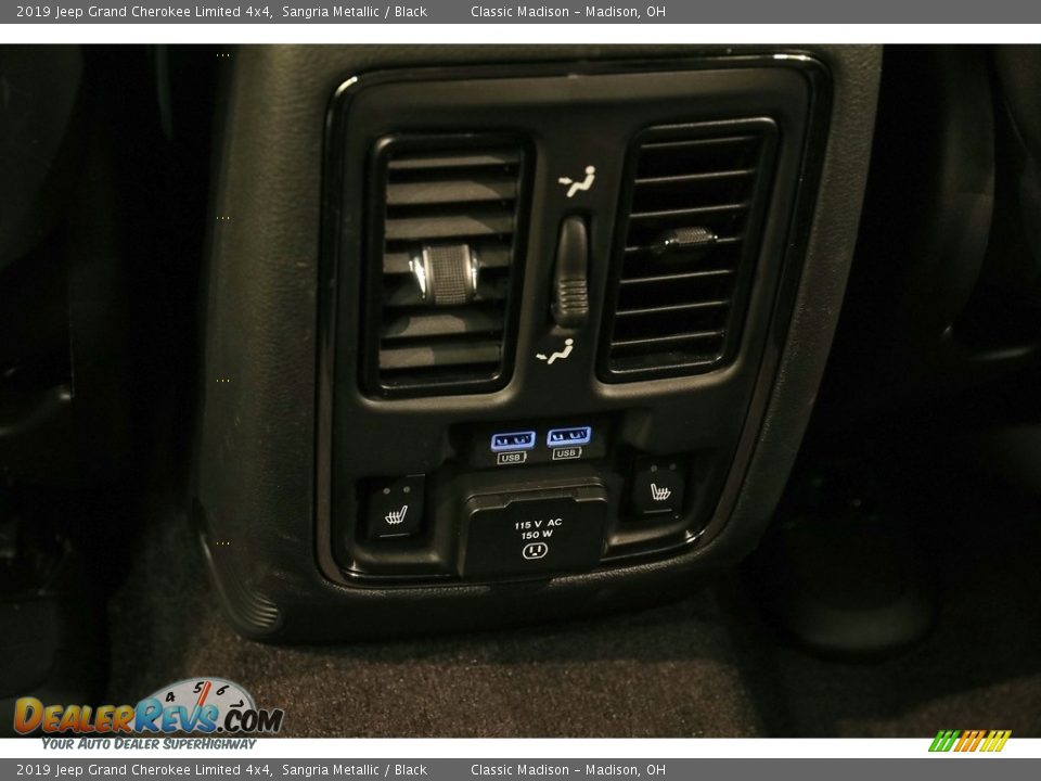 2019 Jeep Grand Cherokee Limited 4x4 Sangria Metallic / Black Photo #24