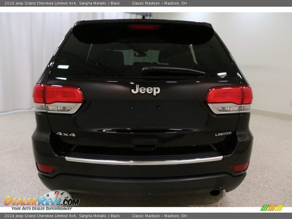 2019 Jeep Grand Cherokee Limited 4x4 Sangria Metallic / Black Photo #25