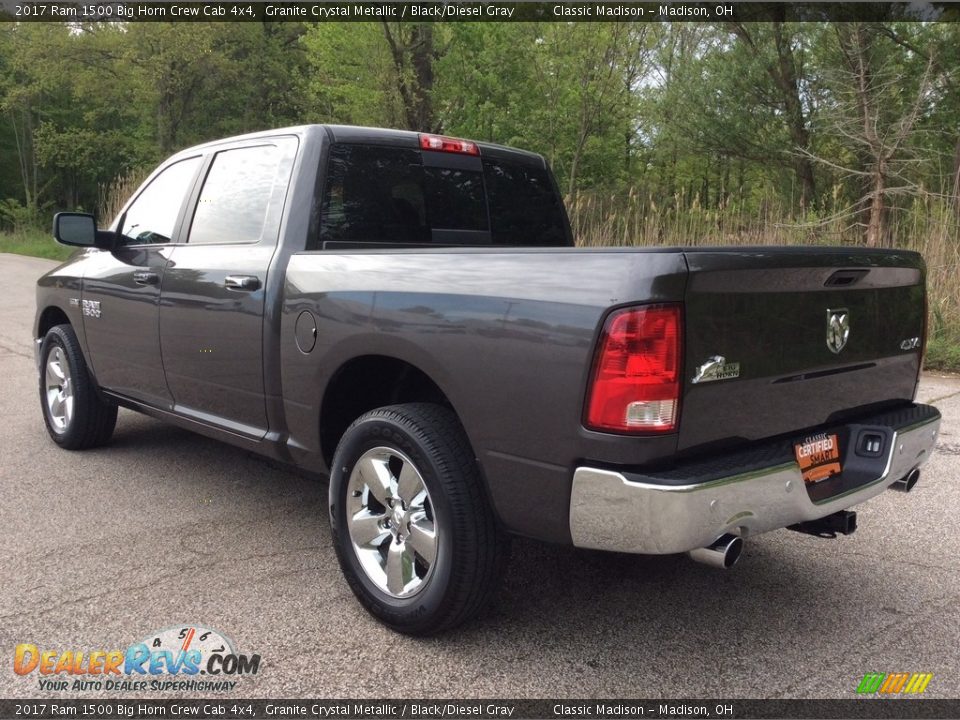 2017 Ram 1500 Big Horn Crew Cab 4x4 Granite Crystal Metallic / Black/Diesel Gray Photo #3