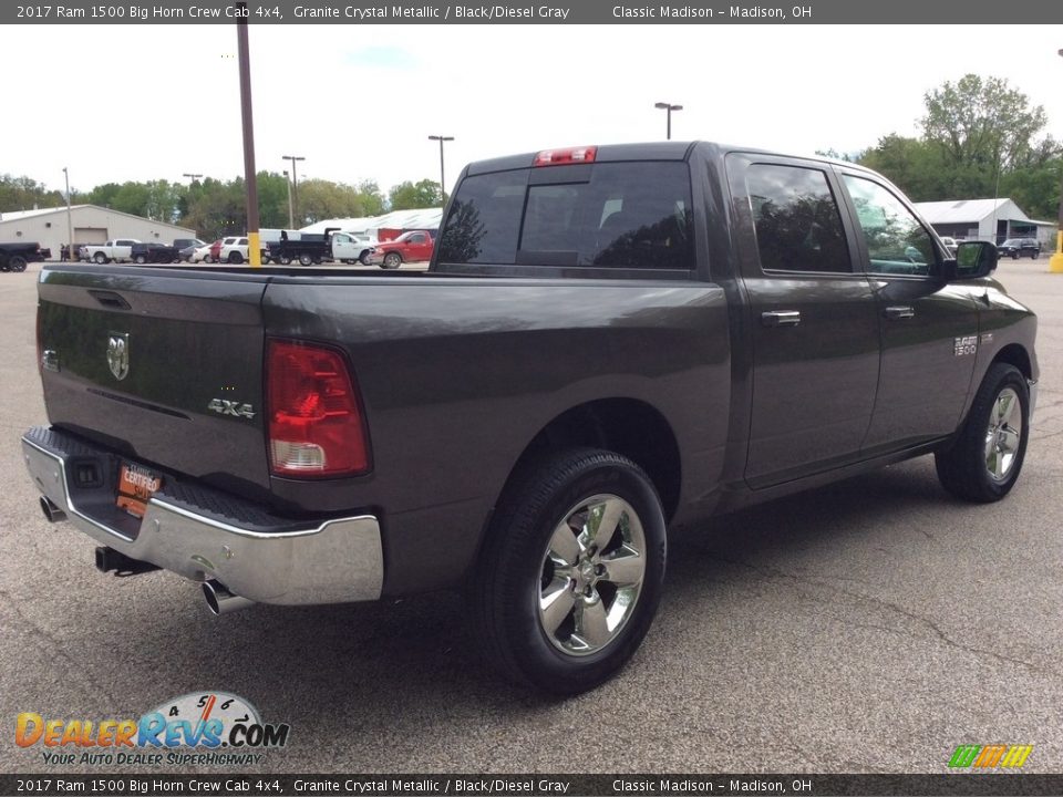 2017 Ram 1500 Big Horn Crew Cab 4x4 Granite Crystal Metallic / Black/Diesel Gray Photo #5