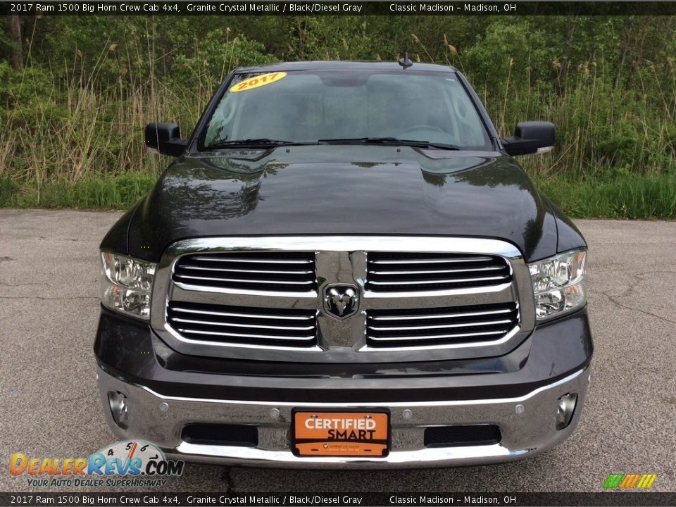 2017 Ram 1500 Big Horn Crew Cab 4x4 Granite Crystal Metallic / Black/Diesel Gray Photo #8