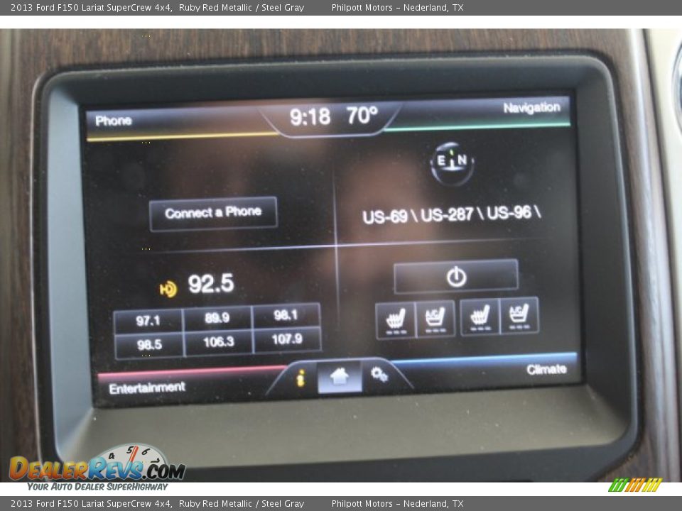 2013 Ford F150 Lariat SuperCrew 4x4 Ruby Red Metallic / Steel Gray Photo #24