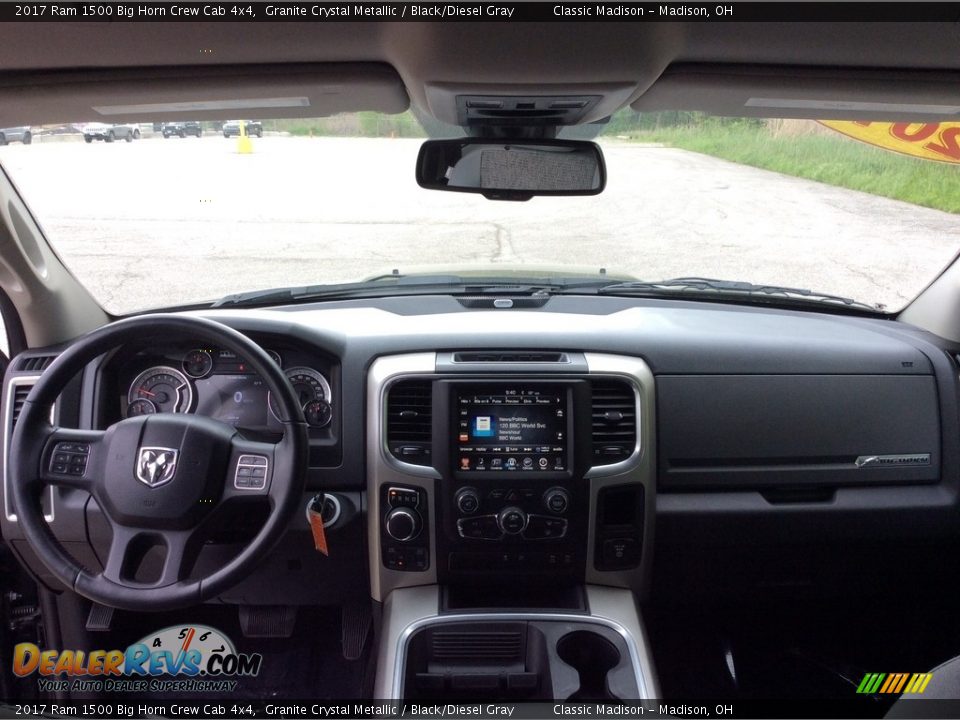 2017 Ram 1500 Big Horn Crew Cab 4x4 Granite Crystal Metallic / Black/Diesel Gray Photo #16