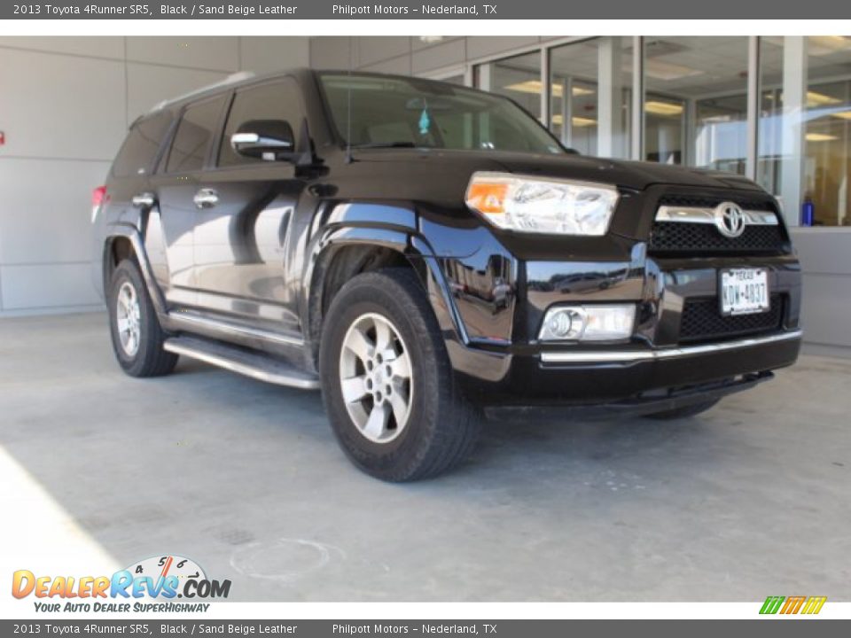 2013 Toyota 4Runner SR5 Black / Sand Beige Leather Photo #2