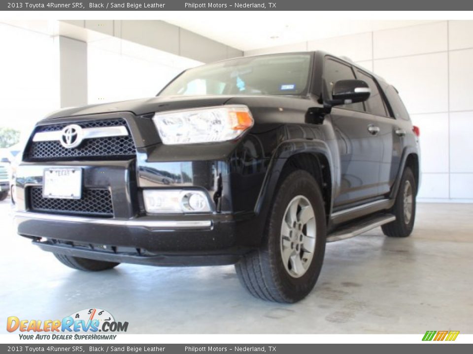 2013 Toyota 4Runner SR5 Black / Sand Beige Leather Photo #4