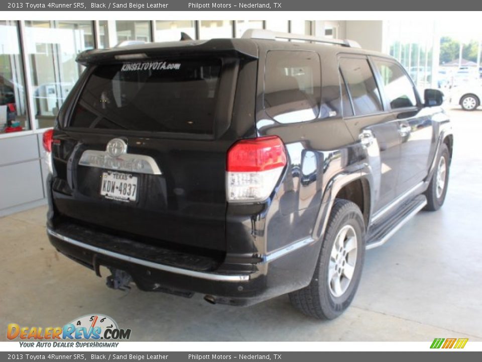 2013 Toyota 4Runner SR5 Black / Sand Beige Leather Photo #7