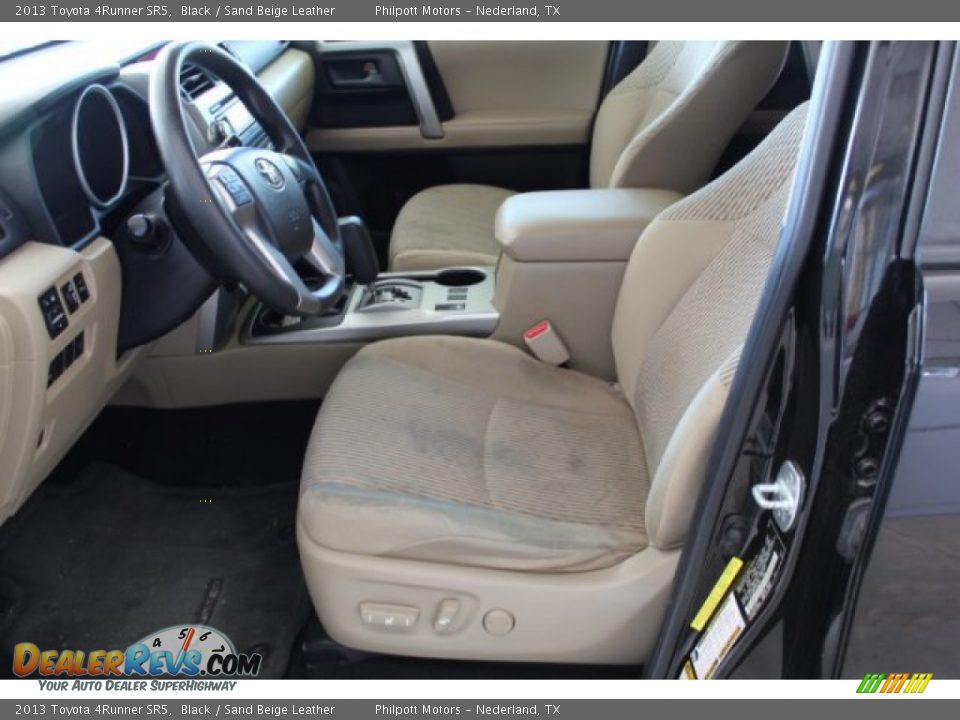 2013 Toyota 4Runner SR5 Black / Sand Beige Leather Photo #10