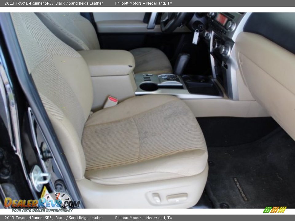 2013 Toyota 4Runner SR5 Black / Sand Beige Leather Photo #17