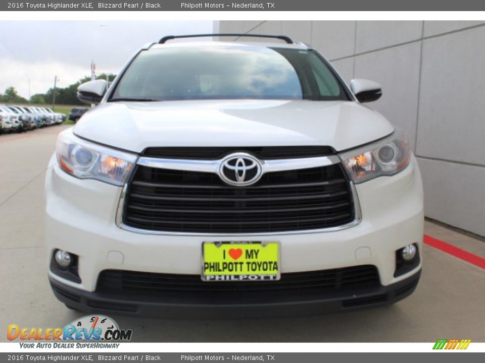 2016 Toyota Highlander XLE Blizzard Pearl / Black Photo #3