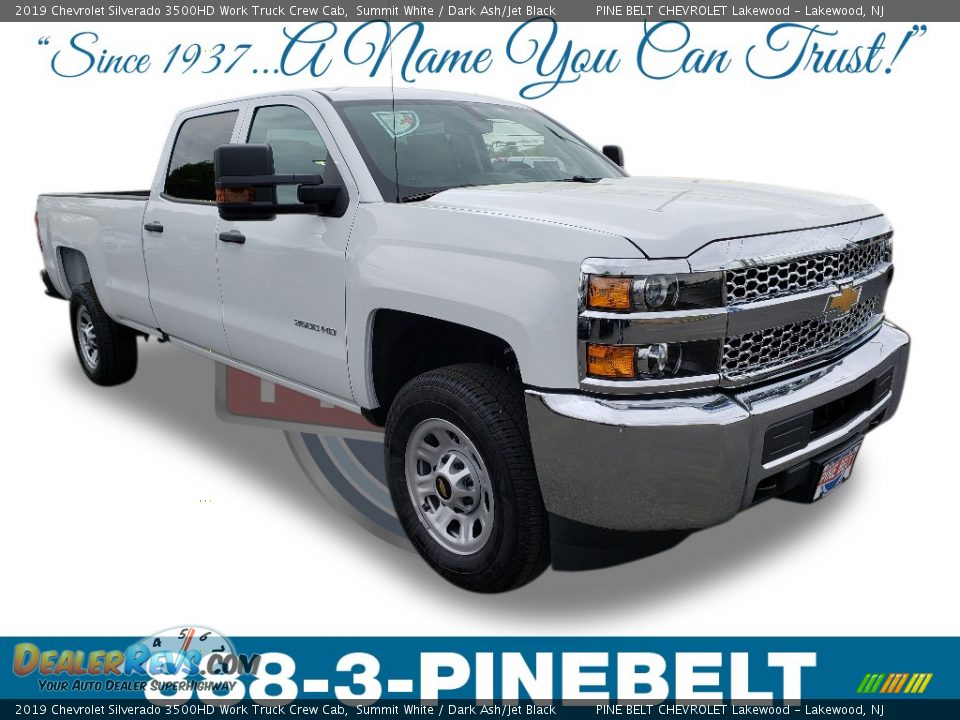 2019 Chevrolet Silverado 3500HD Work Truck Crew Cab Summit White / Dark Ash/Jet Black Photo #1