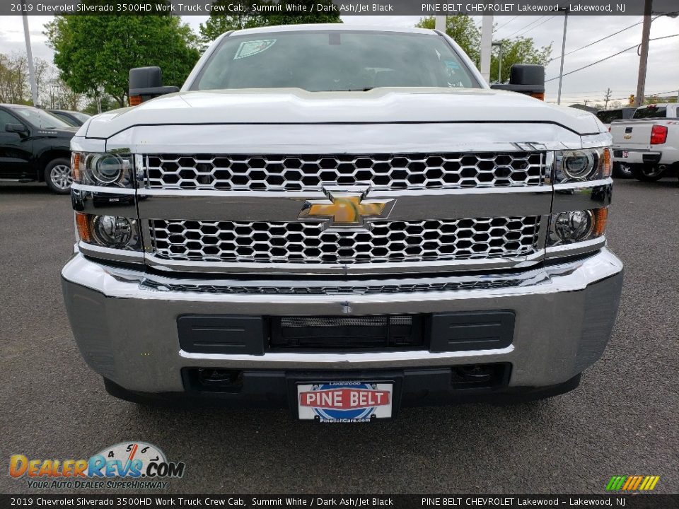 2019 Chevrolet Silverado 3500HD Work Truck Crew Cab Summit White / Dark Ash/Jet Black Photo #2