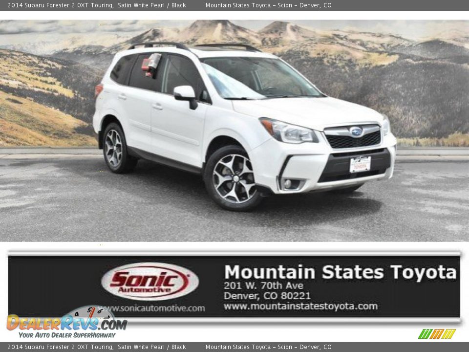 2014 Subaru Forester 2.0XT Touring Satin White Pearl / Black Photo #1