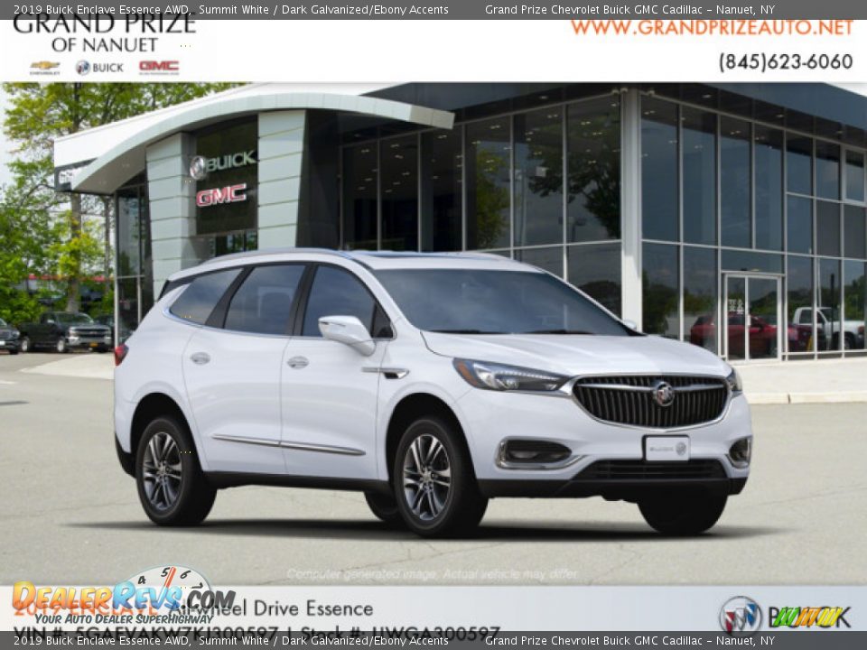 2019 Buick Enclave Essence AWD Summit White / Dark Galvanized/Ebony Accents Photo #4