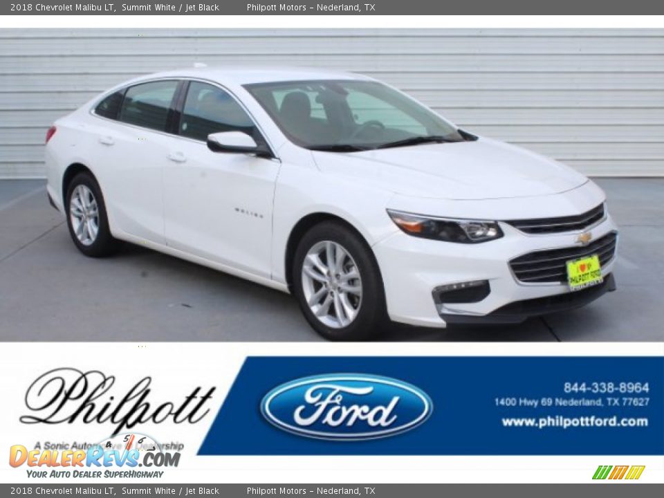 2018 Chevrolet Malibu LT Summit White / Jet Black Photo #1