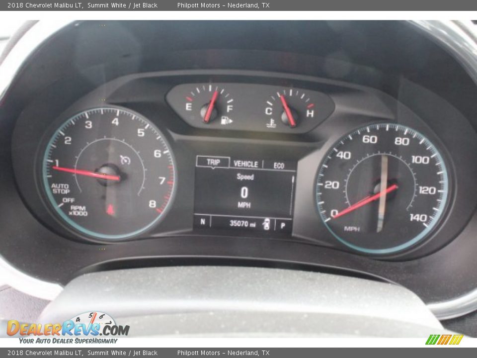 2018 Chevrolet Malibu LT Summit White / Jet Black Photo #28