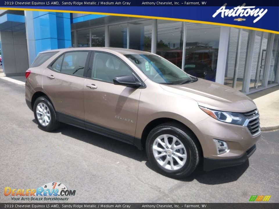 2019 Chevrolet Equinox LS AWD Sandy Ridge Metallic / Medium Ash Gray Photo #1