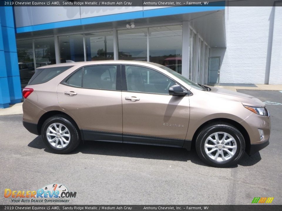 2019 Chevrolet Equinox LS AWD Sandy Ridge Metallic / Medium Ash Gray Photo #3