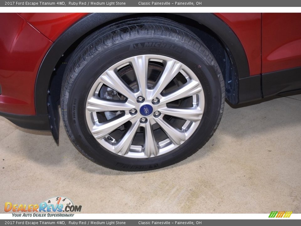 2017 Ford Escape Titanium 4WD Ruby Red / Medium Light Stone Photo #5