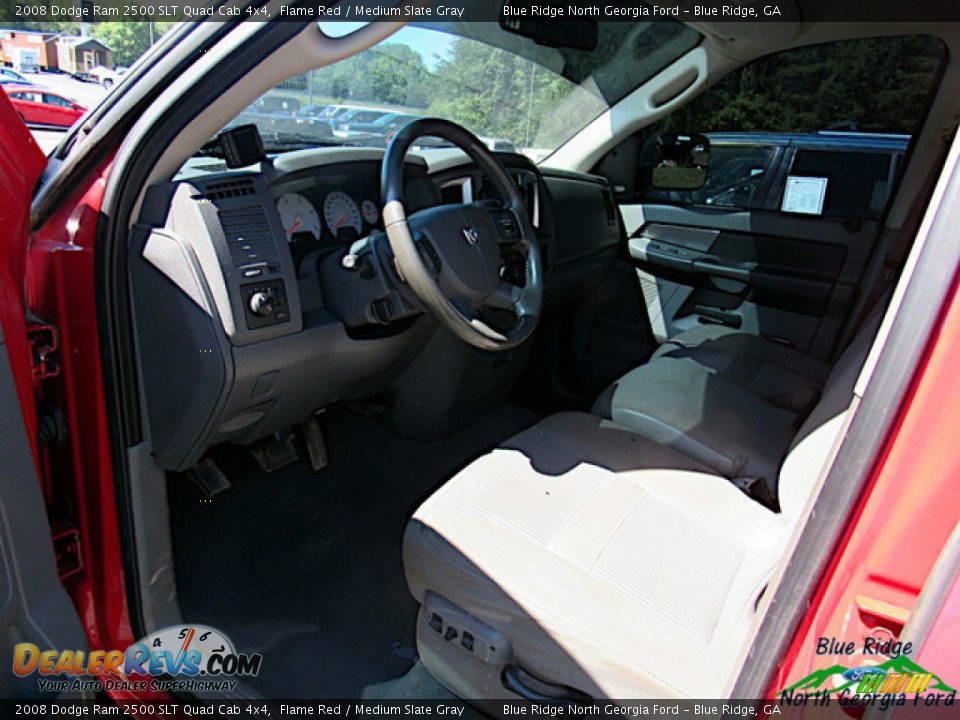 2008 Dodge Ram 2500 SLT Quad Cab 4x4 Flame Red / Medium Slate Gray Photo #5
