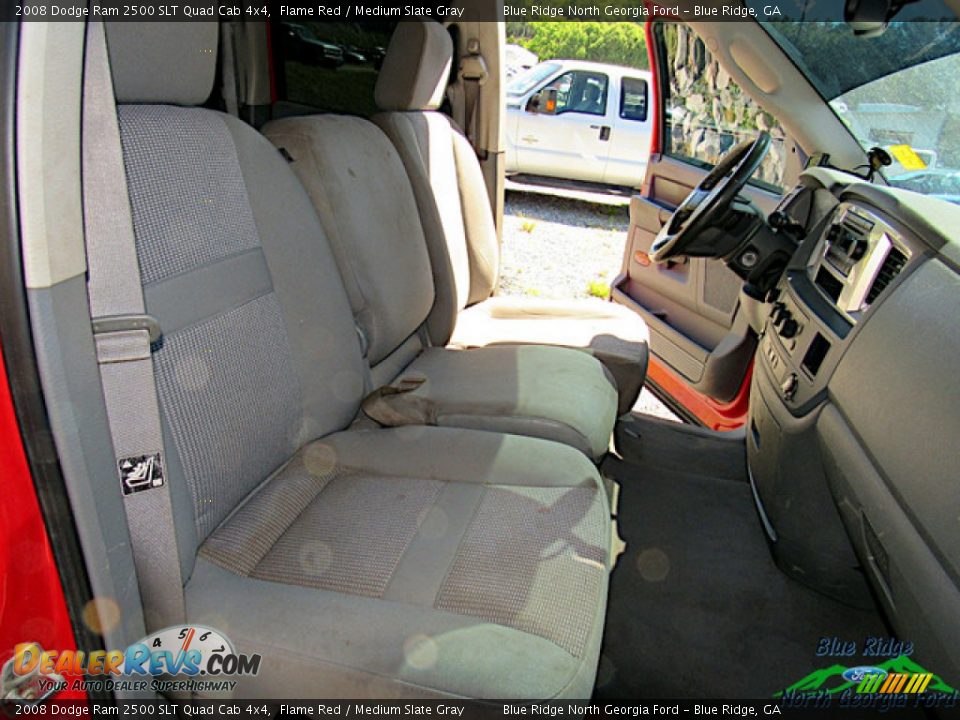 2008 Dodge Ram 2500 SLT Quad Cab 4x4 Flame Red / Medium Slate Gray Photo #7