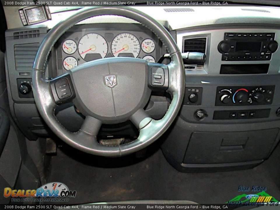 2008 Dodge Ram 2500 SLT Quad Cab 4x4 Flame Red / Medium Slate Gray Photo #9