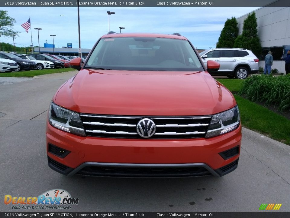 2019 Volkswagen Tiguan SE 4MOTION Habanero Orange Metallic / Titan Black Photo #2