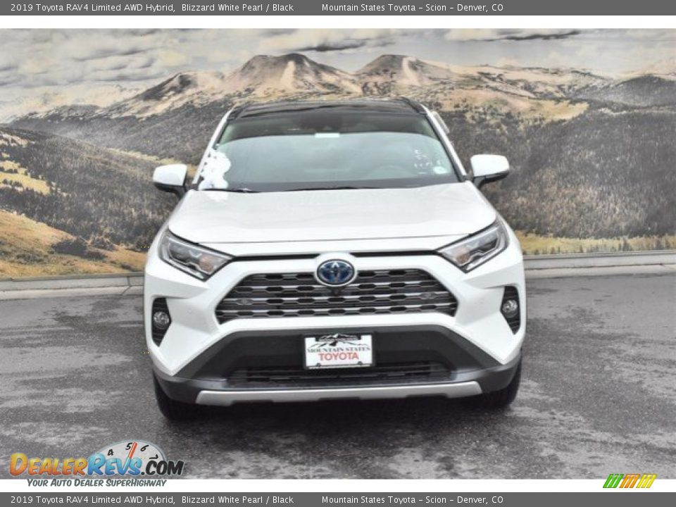 2019 Toyota RAV4 Limited AWD Hybrid Blizzard White Pearl / Black Photo #2