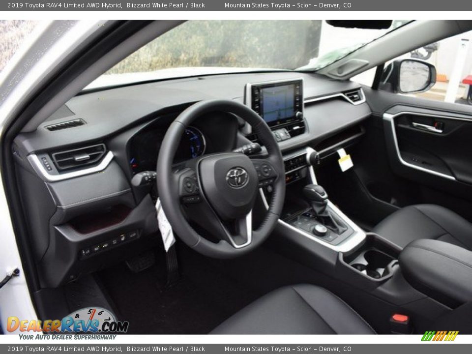 Black Interior - 2019 Toyota RAV4 Limited AWD Hybrid Photo #5
