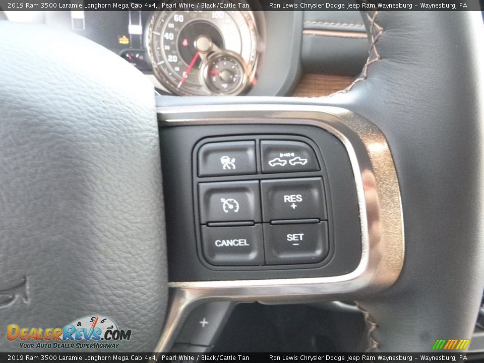 2019 Ram 3500 Laramie Longhorn Mega Cab 4x4 Steering Wheel Photo #18