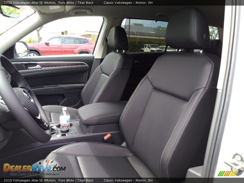 2019 Volkswagen Atlas SE 4Motion Pure White / Titan Black Photo #3