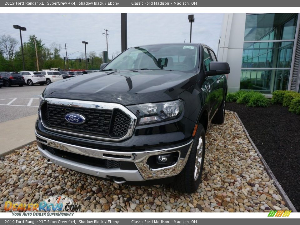 2019 Ford Ranger XLT SuperCrew 4x4 Shadow Black / Ebony Photo #1