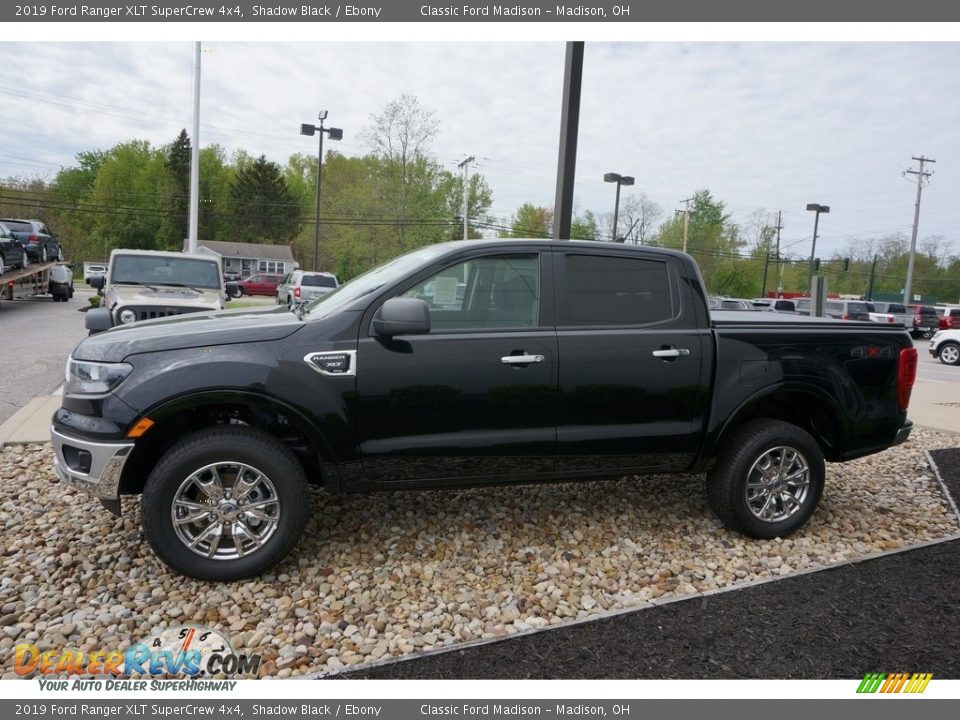 2019 Ford Ranger XLT SuperCrew 4x4 Shadow Black / Ebony Photo #2