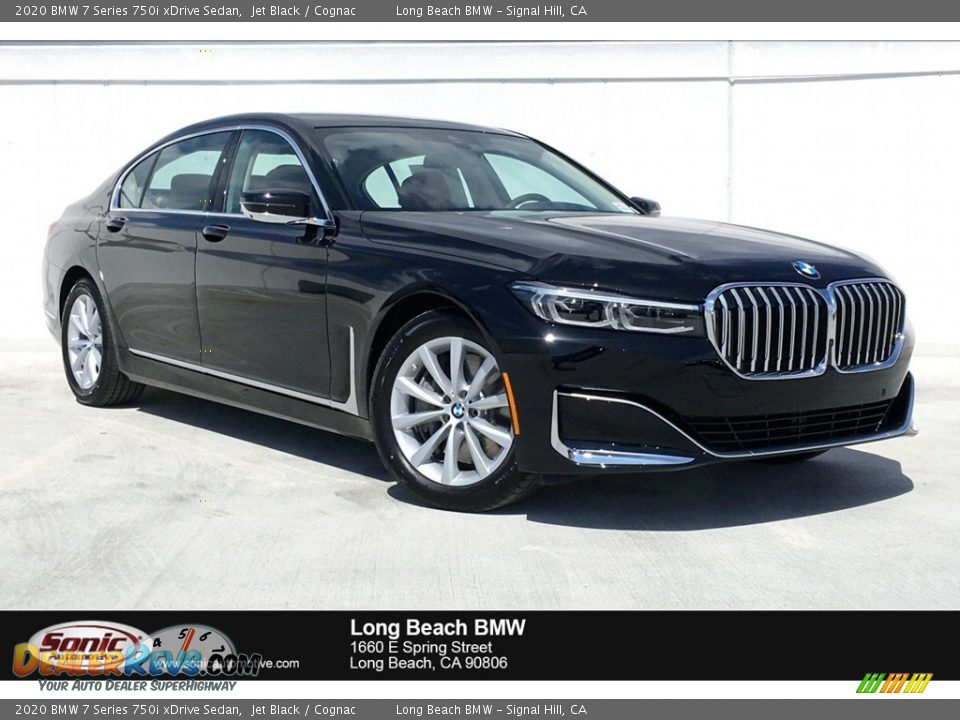 2020 BMW 7 Series 750i xDrive Sedan Jet Black / Cognac Photo #1