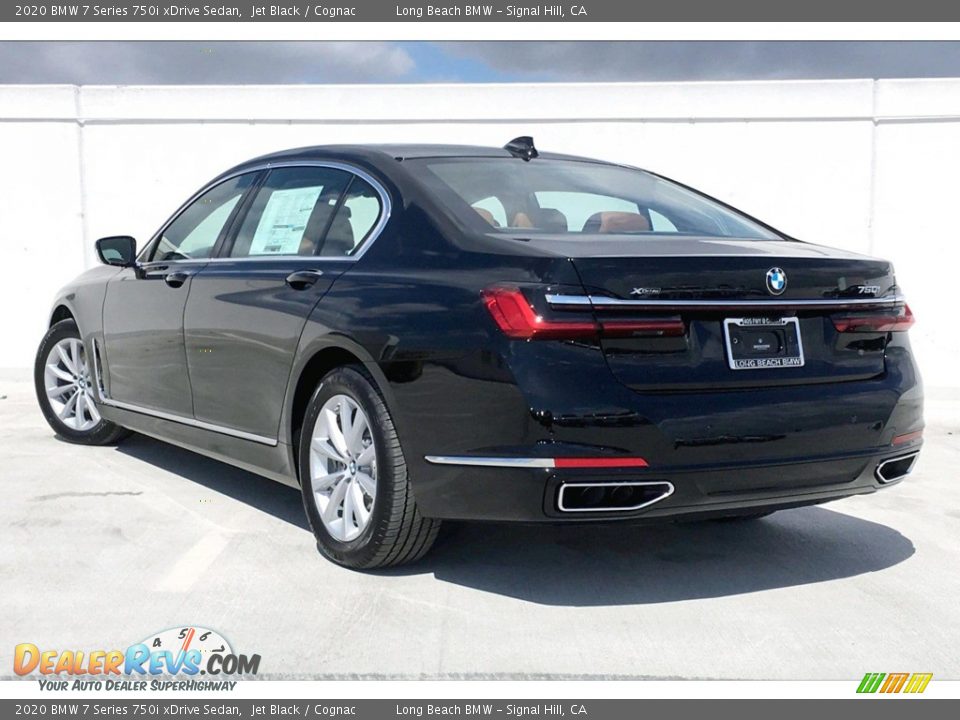 2020 BMW 7 Series 750i xDrive Sedan Jet Black / Cognac Photo #3