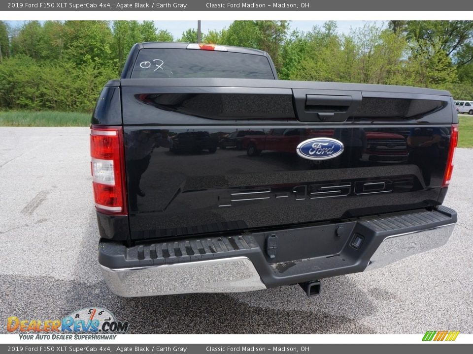 2019 Ford F150 XLT SuperCab 4x4 Agate Black / Earth Gray Photo #3