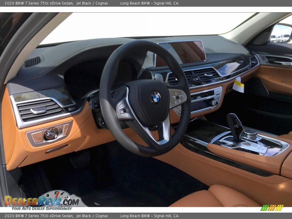 2020 BMW 7 Series 750i xDrive Sedan Jet Black / Cognac Photo #6