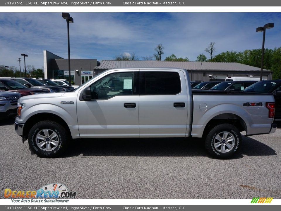 2019 Ford F150 XLT SuperCrew 4x4 Ingot Silver / Earth Gray Photo #2