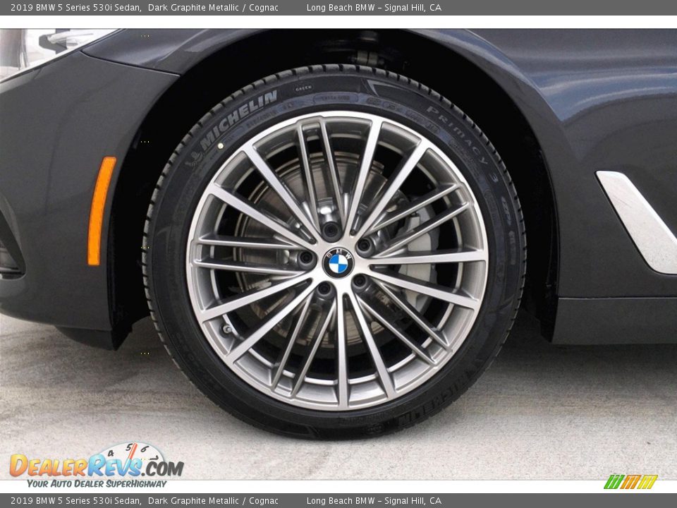 2019 BMW 5 Series 530i Sedan Dark Graphite Metallic / Cognac Photo #10