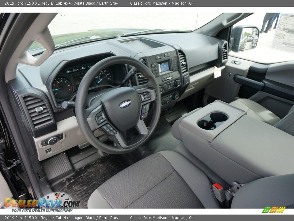 Earth Gray Interior - 2019 Ford F150 XL Regular Cab 4x4 Photo #4