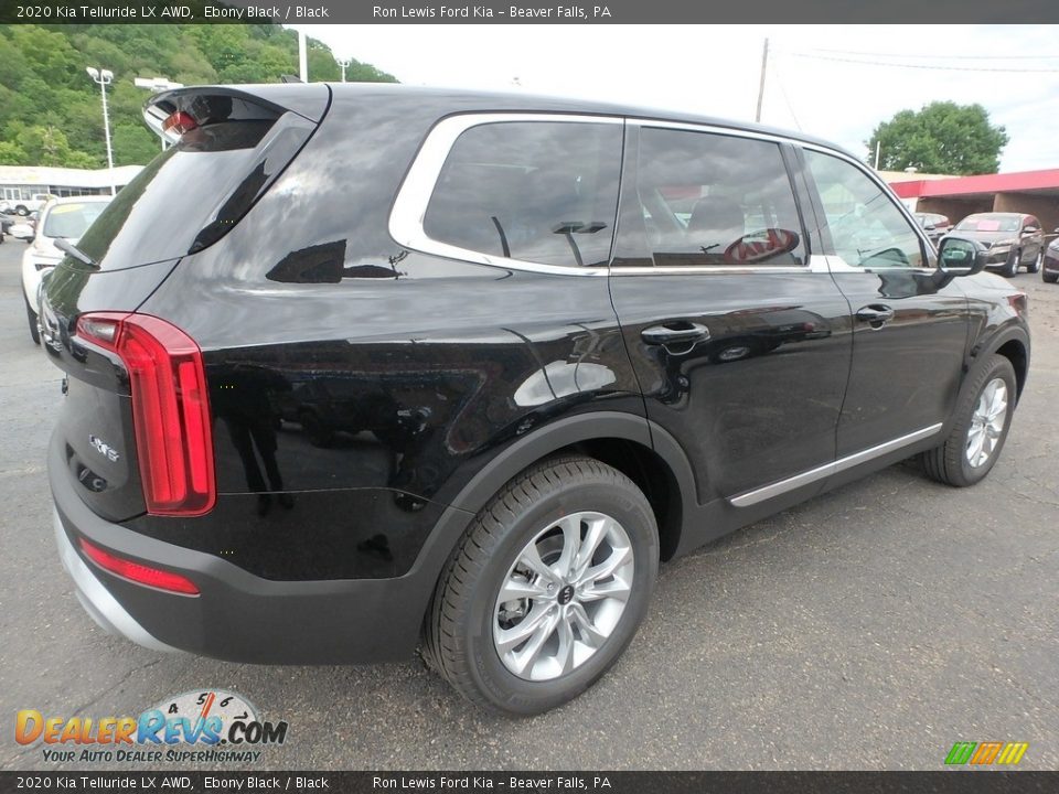 2020 Kia Telluride LX AWD Ebony Black / Black Photo #2