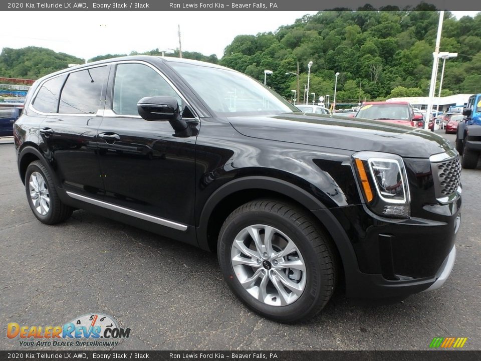 2020 Kia Telluride LX AWD Ebony Black / Black Photo #9