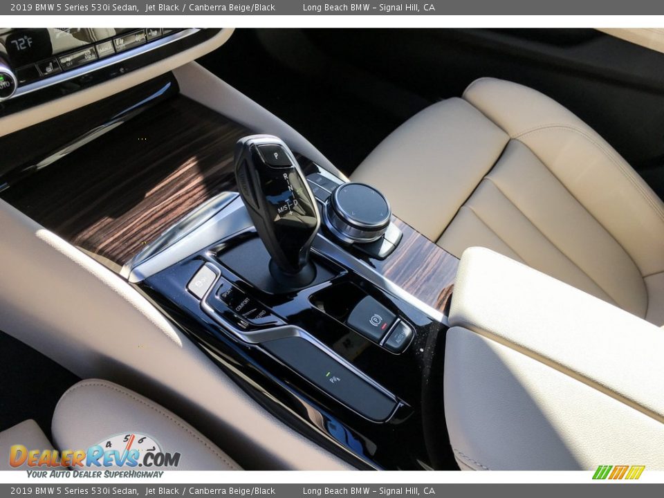 2019 BMW 5 Series 530i Sedan Jet Black / Canberra Beige/Black Photo #7