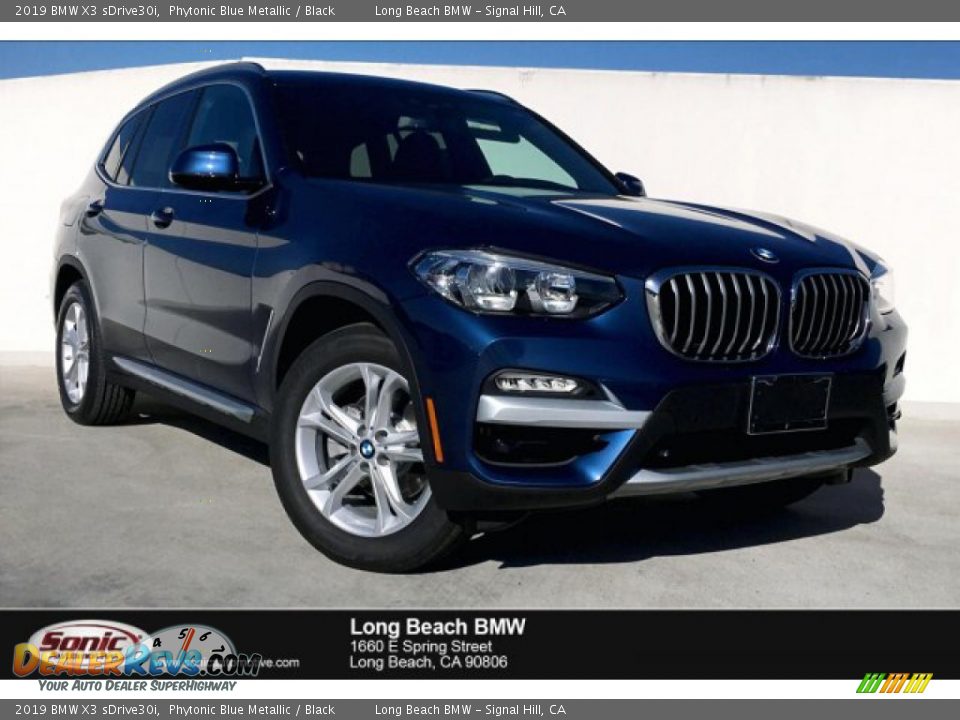 2019 BMW X3 sDrive30i Phytonic Blue Metallic / Black Photo #1