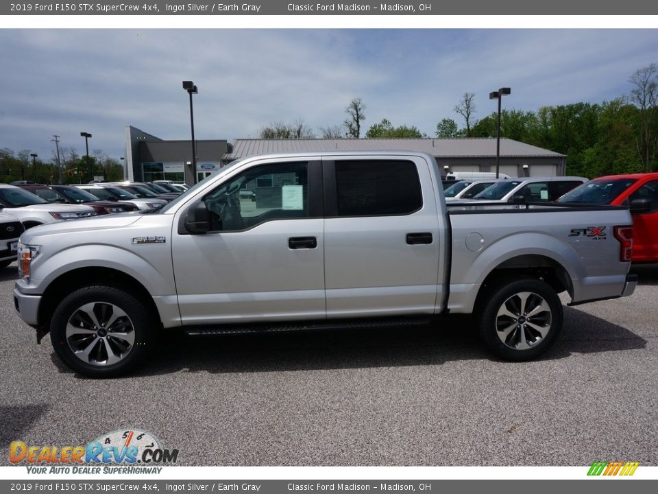 2019 Ford F150 STX SuperCrew 4x4 Ingot Silver / Earth Gray Photo #2