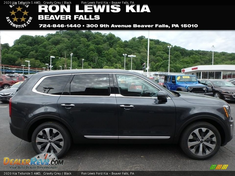 2020 Kia Telluride S AWD Gravity Grey / Black Photo #1
