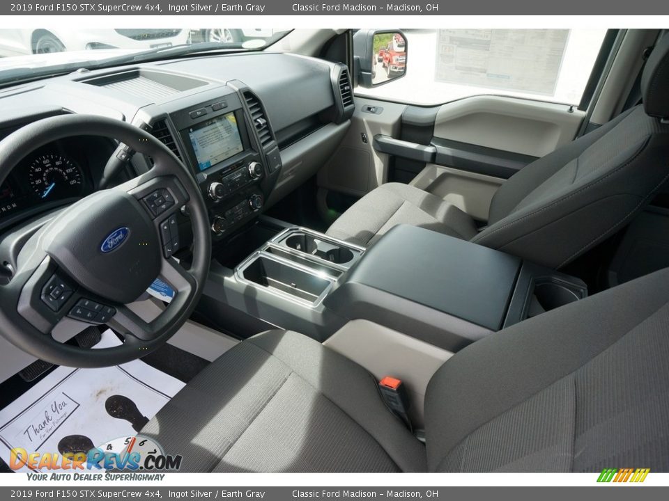 2019 Ford F150 STX SuperCrew 4x4 Ingot Silver / Earth Gray Photo #4