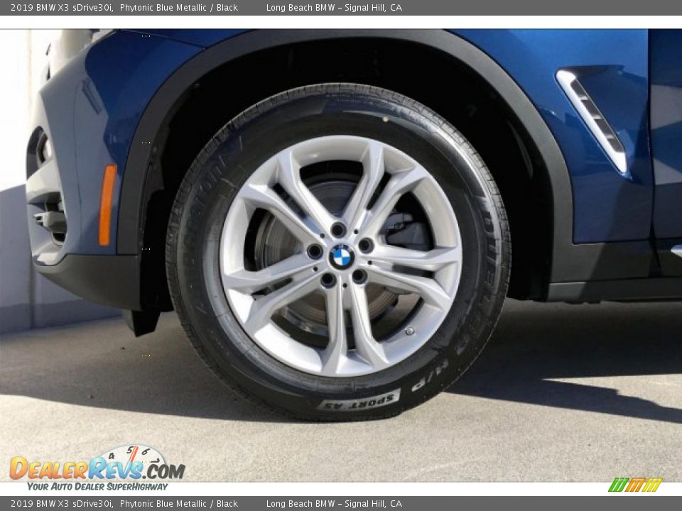 2019 BMW X3 sDrive30i Phytonic Blue Metallic / Black Photo #10